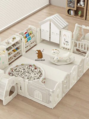 MIGO Bear Foldable Baby Playpen
