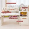MIGO BEAR Kids Plastic Study Desk Set