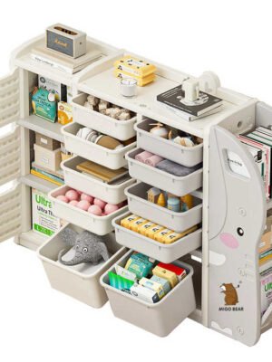 MIGO BEAR Kids Toy Bookshelf