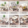 MIGO BEAR Kids Plastic Foldable Desk Set
