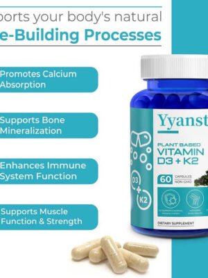 Vitamin D3 K2 Capsules for Bone Health
