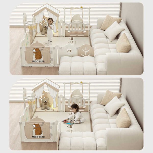 MIGO Bear Foldable Baby Playpen